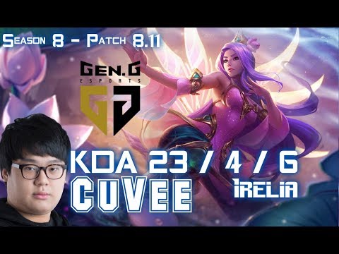 Gen CuVee IRELIA vs SINGED Top - Patch 8.11 KR Ranked
