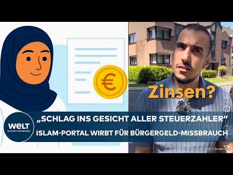 DEUTSCHLAND: Unfassbar! Bürgergeld-Missbrauch! Islam-Portal wirbt für absurde Anlage-Taktik