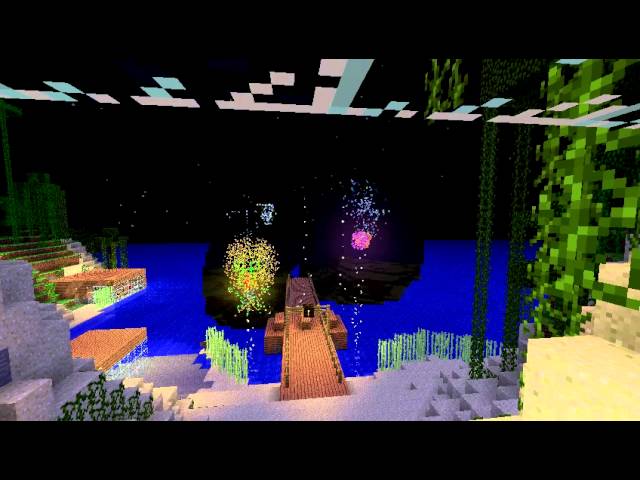 Rapid-Fire Automated Fireworks Display Minecraft Map
