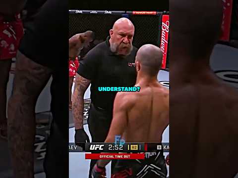 This UFC Referee Loves His Job 🥊🥶