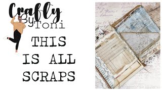I Made a Whole Junk Journal Using Only Scraps ✂️ Start to Finish Tutorial