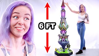 I spent 20 days building this giant wizard tower