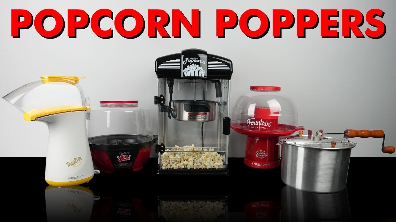 Testing Five Popcorn Poppers!