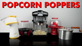 Testing Five Popcorn Poppers!