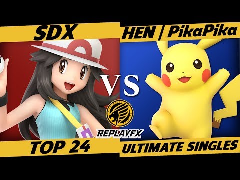 ReplayFX Smash Ultimate Top 24: SDX (Pokemon Trainer) vs PikaPika (Pikachu)