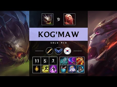 Kog'Maw Mid vs Vladimir - KR Diamond Patch 25.16