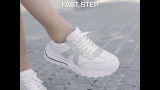 Her Adımda FAST STEP, Her Kombinde Şıklık! | Hakiki Deri Beyaz Kadın C