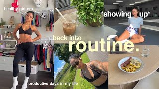 getting back on TRACK | healthy habits, 5am morning, training routine & showing up to follow through