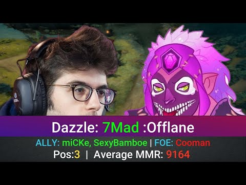 Dazzle Perspective by 7Mad | @1440p | Offlane Pos:3 | ALLY: miCKe, SexyBamboe | FOE: Cooman |585771