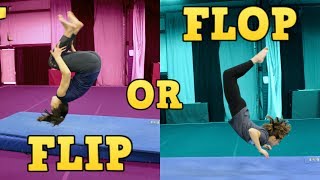 Gymnastics FLIP or FLOP Game (Play Along!)