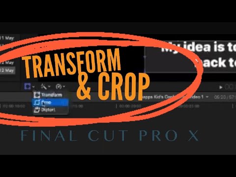 Edit With Me! - How To Use ‘Transform’ & ‘Crop’ On Final Cut Pro X Version 10.5.2