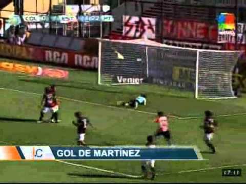 Gol de Román Martínez. Colón 0 Estudiantes 2. Torneo Final 2013 (Infobae.com)