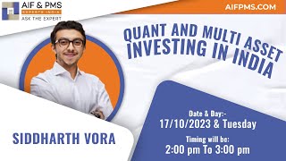 Quant and Multi Asset Investing In India | AIF & PMS Experts India | PMS Prabhudas Lilladher