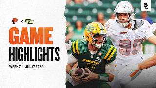 CFL WEEK 7 HIGHLIGHTS | BC Lions at Edmonton Elks | July.17.2026
