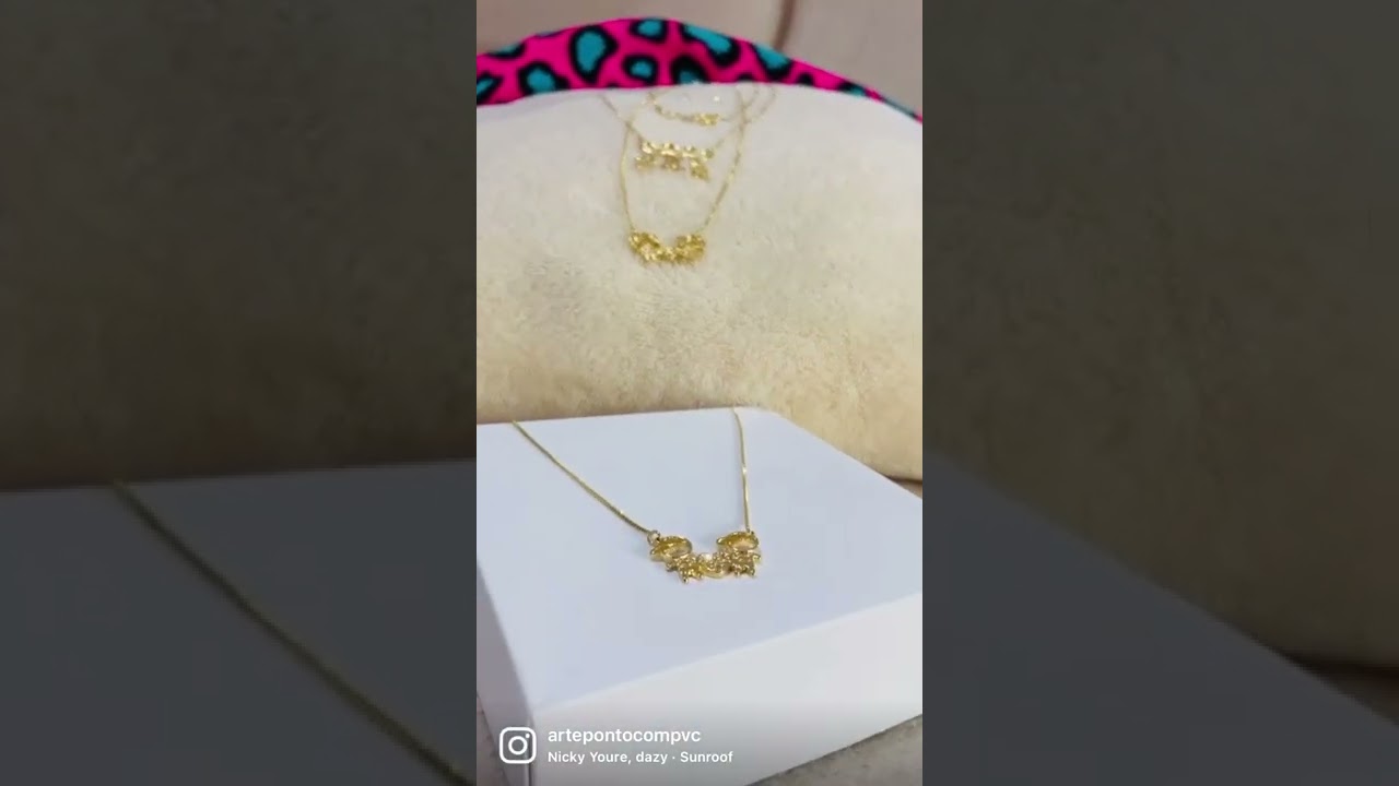 Colar Feminino Pingente 2 Meninas Ouro 18k Banhado