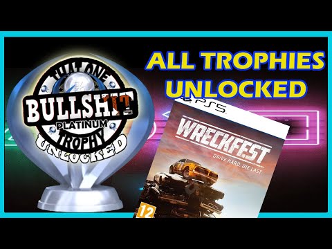 PLATINUM UNLOCKED : WRECKFEST on PS5 - All of the Trophies in the order I unlocked them.