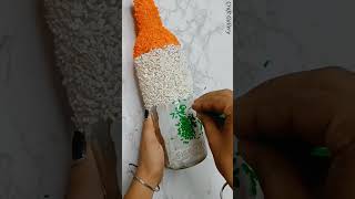 Unique Independence Day Craft | Rice And Bottle Craft #shorts #youtubeshorts #viralshorts