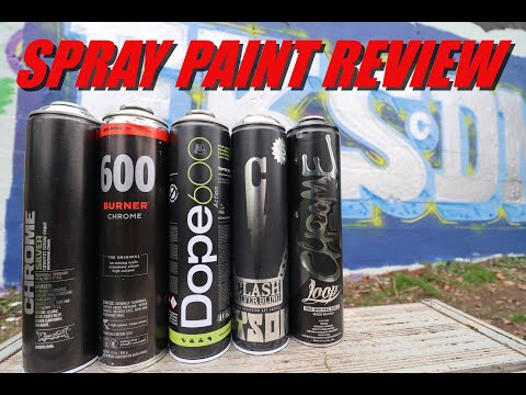 GRAFFITI ART SPRAY PAINT REVIEW ~~ 600ml Silver Chrome Cans