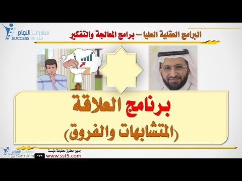 البرامج العقلية العليا Meta - Programs : برنامج العلاقة ( التشابهات / الفروق ) مع د. محمد العامري