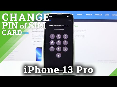 How to Set Up SIM PIN on iPhone 13 Pro - Activate SIM Protection in APPLE iPhone