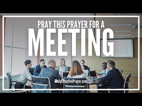 Prayer For Meeting | Opening Prayer Before Meetings With Voice Video