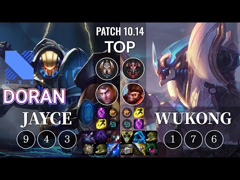 DRX Doran Jayce vs Wukong Top - KR Patch 10.14