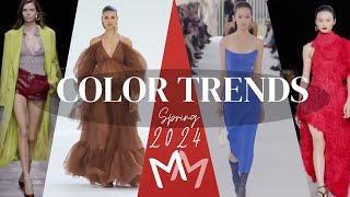 Spring/Summer 2024 Fashion Color Trends