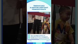 Tingkah Lucu Cucu Presiden Jokowi, Al Nahyan Berjoget saat Menhan Prabowo Subianto Berpidato