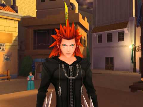 Kingdom Hearts II, English cutscene: 50 - Axel's Entrance - HD 720p