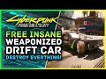 Cyberpunk 2077 | Insane Weaponized Drift Car - Type 66 HOON Ken Block Location Phantom Liberty 2 0