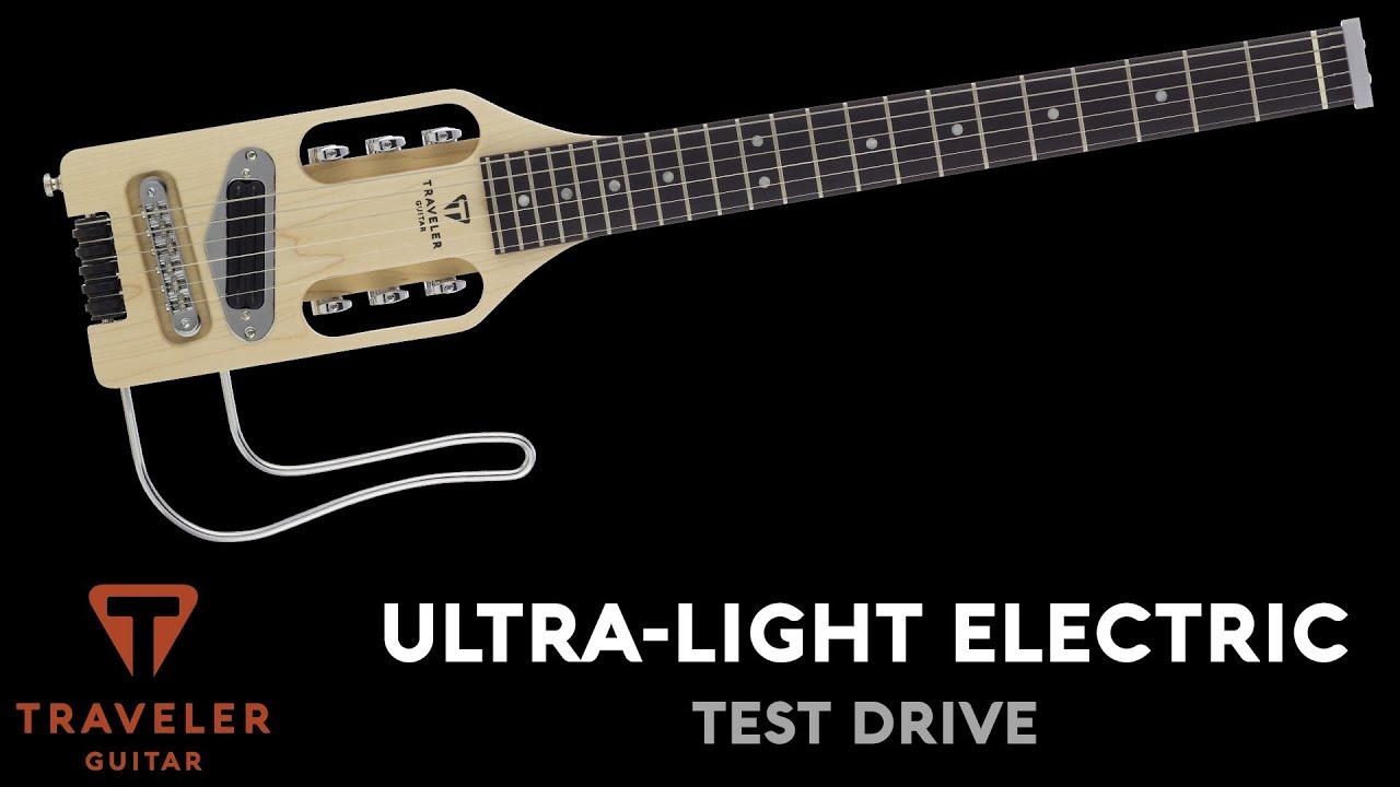 Traveler Guitar Ultra-Light Electric Guitar - Left Handed - Black