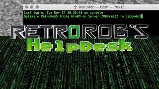 Helpdesk: Enable WinRM Remote Management in Server 2008/2012