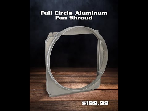 Full Circle Aluminum Fan Shroud, SBF V8, 66-77 Ford Bronco