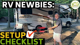 How to Setup Your RV Campsite for Beginners - Water, Sewer,