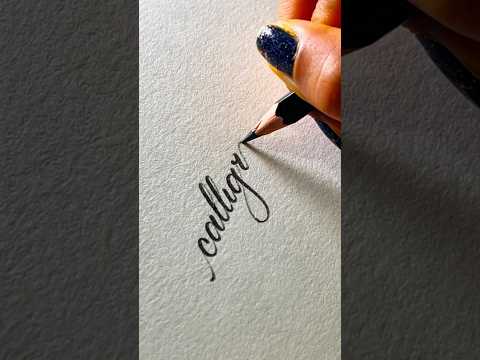“calligraphy” Handwriting With A Pencil