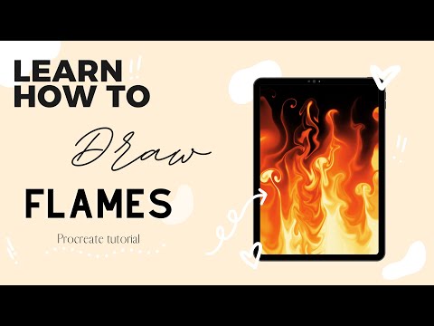 Step by Step Tutorial: How to create flames in Procreate