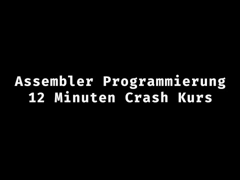 Assembler Crashkurs in 12 Minuten