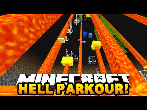Minecraft RUN FROM HELL PARKOUR! (Parkour to Heaven) - w/PrestonPlayz & Friends!
