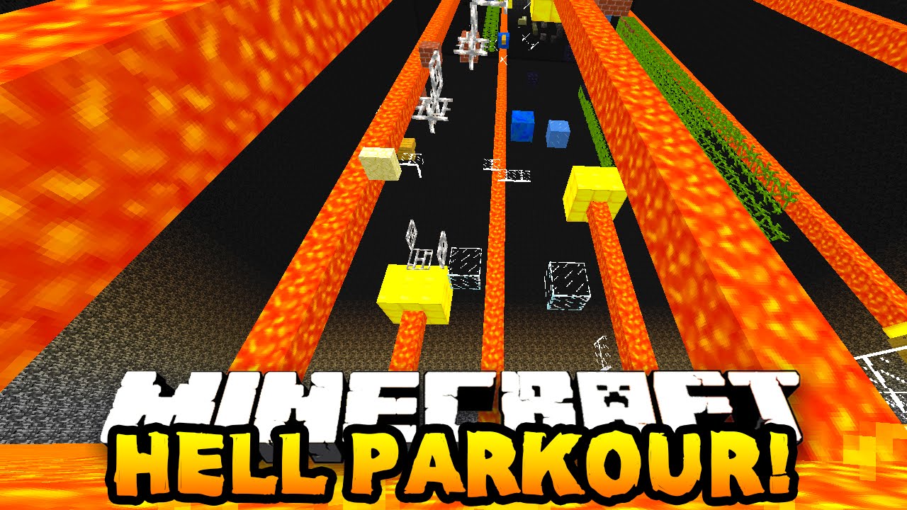 Minecraft RUN FROM HELL PARKOUR! (Parkour to Heaven) - w/PrestonPlayz & Friends!
