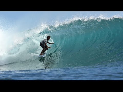 Surfing Big Barrels at Racetrack in Uluwatu