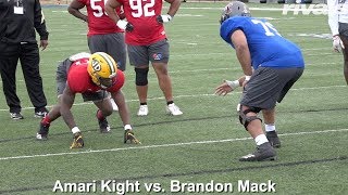 AL-MS: OL vs. DL 1-on-1 drill (Alabama)