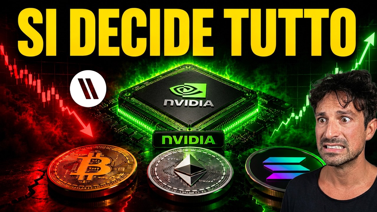 BITCOIN, CRYPTO: STASERA PUÒ ESPLODERE O CROLLARE TUTTO (ATTENTO A NVIDIA)