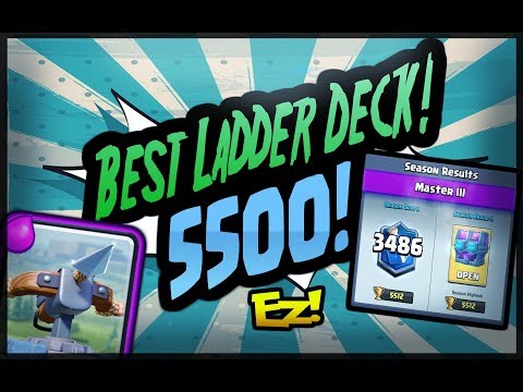 5500 WITH X-BOW! BEST LADDER DECK IN THE GAME RIGHT NOW! CLASH ROYALE!