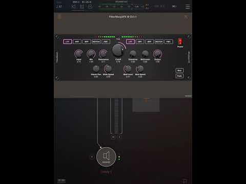 4pockets FilterMorph / FilterFactory iOS AUv3 short demo (via Rozeta Arp driving Enkl in AUM)