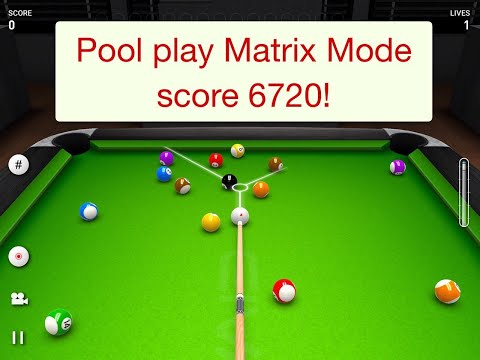 Matrix Mode Pool Play Highest Score Ever 6720!