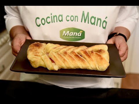 Trenza de hojaldre rellena sin gluten