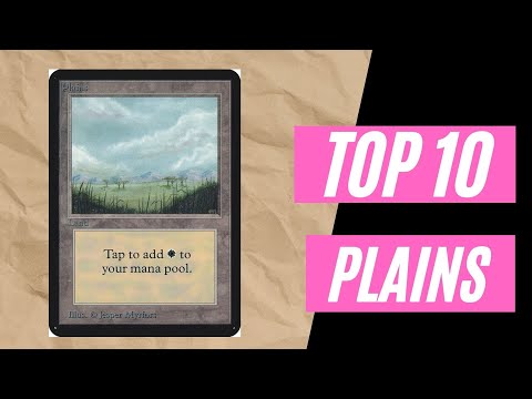 MTG TOP 10 PLAINS: bling, best artwork. Magic the Gathering basic lands for your deck!