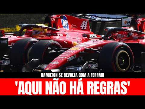 "NÃO EXISTEM REGRAS": Hamilton perde a paciência e detona a Ferrari