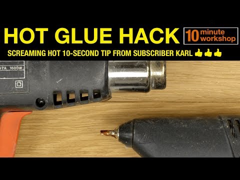 Hot Glue Hack - a 10 second tip... #079