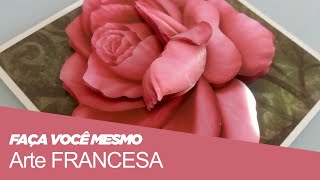 Aprenda a fazer a técnica de arte francesa – Uma linda Rosa